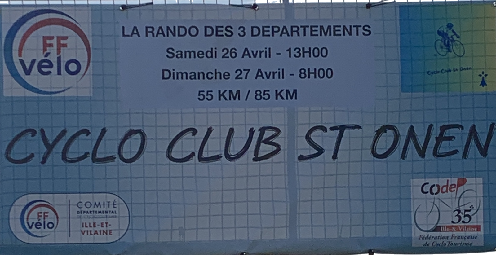 La Rando des 3 Départements 2025 26 Avril 13h00 27 Avril 8h00