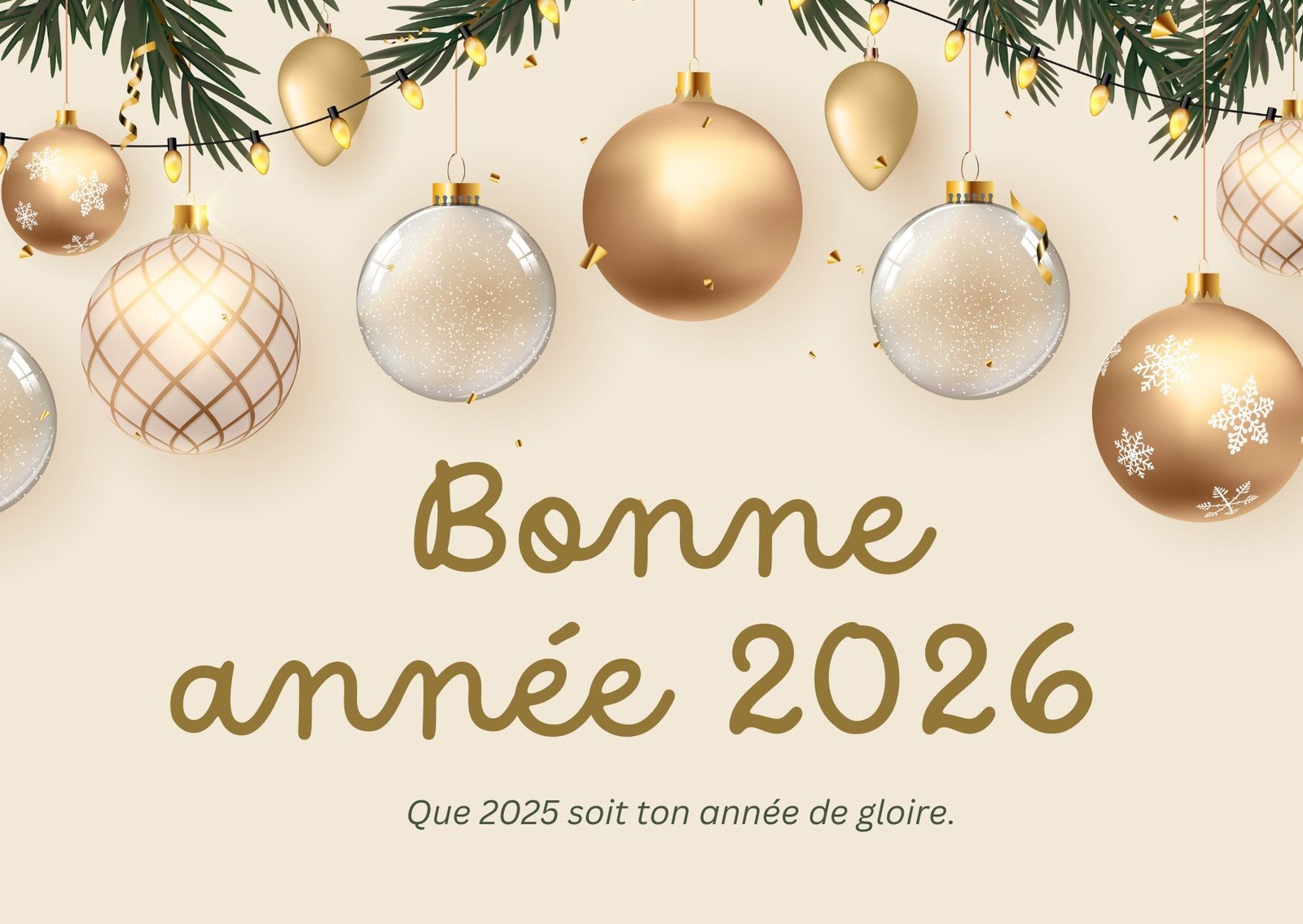 Bonne Année 2026 à tous